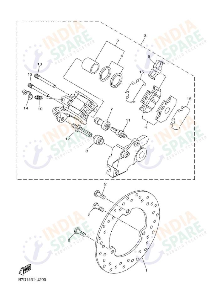 REAR BRAKE CALIPER